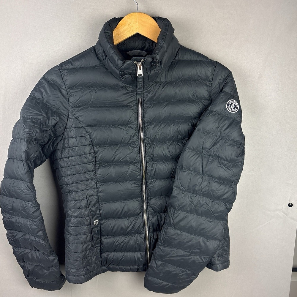Abercrombie & Fitch Down Puffer Jacket Women's Medium Black